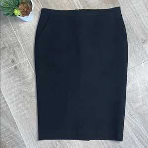 Jean Paul Gaultier Femme Women's Black Wool Pencil Skirt Size 4